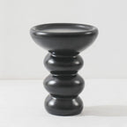 Minimalist Fiberglass Round End Table for Living Room