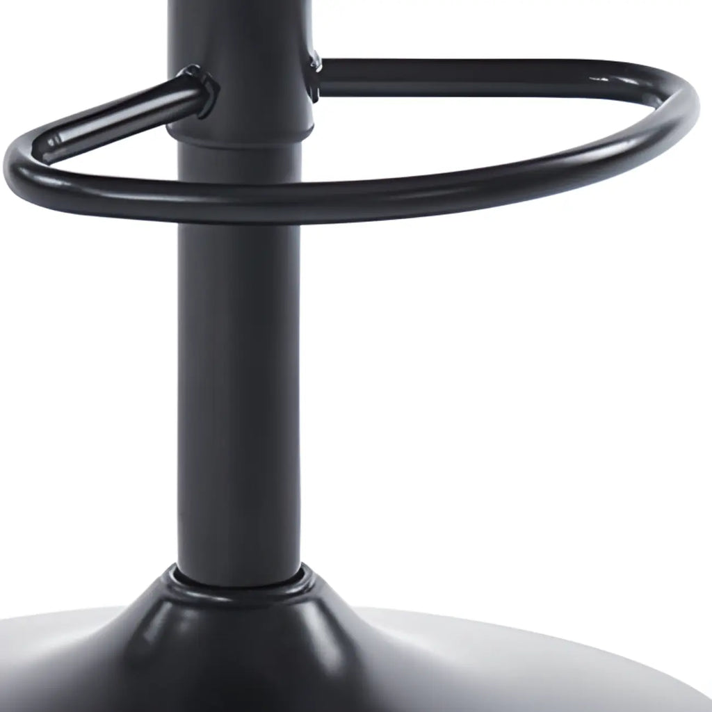 Chic Leather Tufted Swivel Adjustable Bar Stool