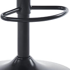 Chic Leather Tufted Swivel Adjustable Bar Stool