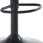 Chic Leather Tufted Swivel Adjustable Bar Stool