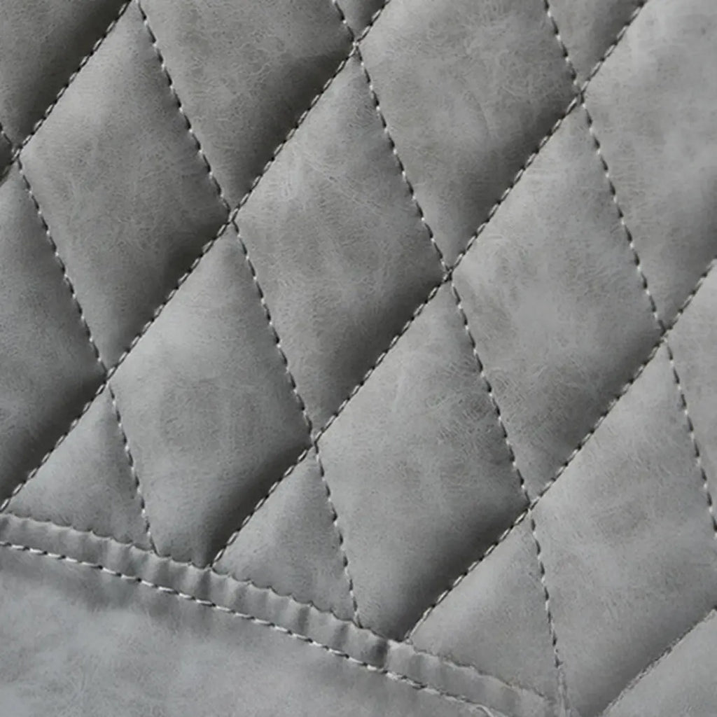 Chic Leather Tufted Swivel Adjustable Bar Stool