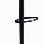 Modern Green Saddle Fax Leather Adjustable Swivel Bar Stools