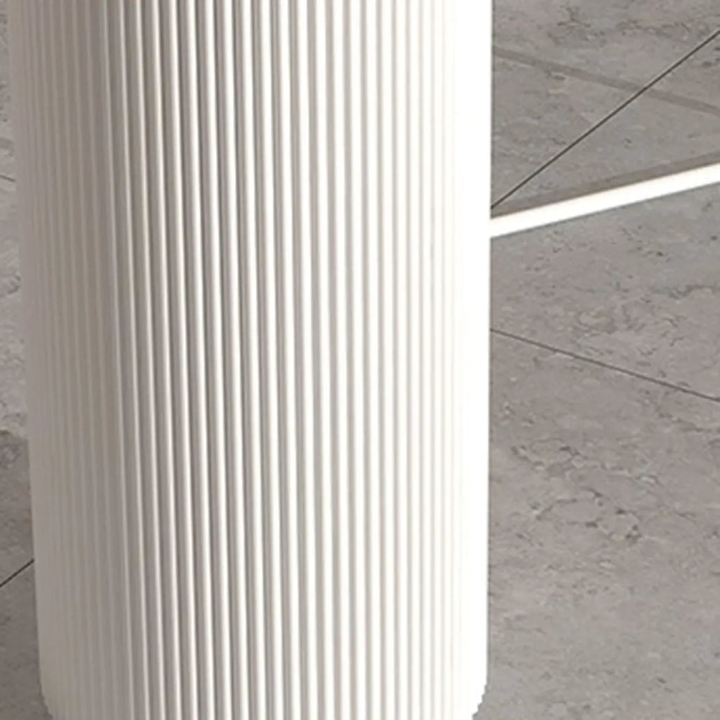 Modern White Slate Asymmetrical Bar Tables