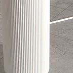 Modern White Slate Asymmetrical Bar Tables