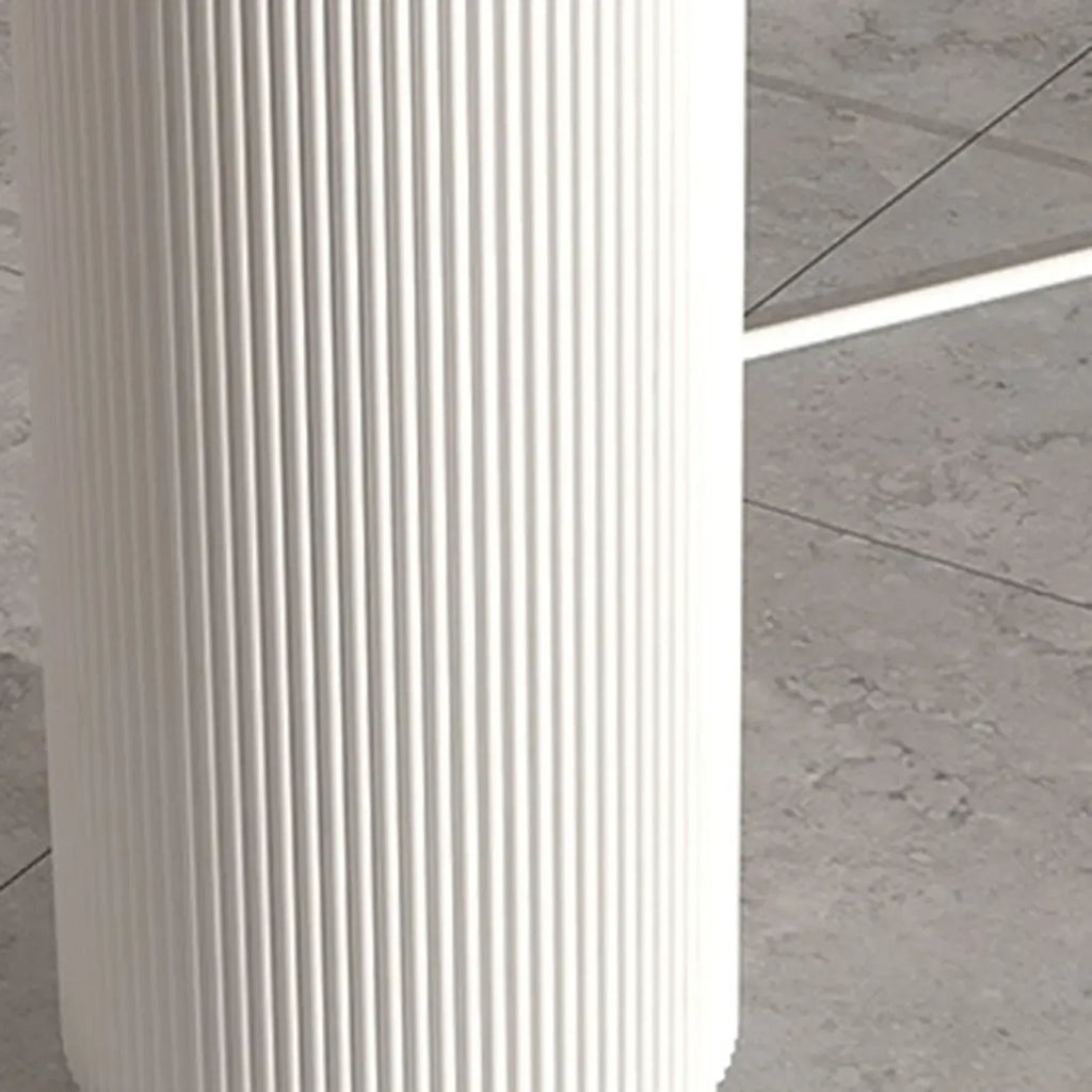 Modern White Slate Asymmetrical Bar Tables