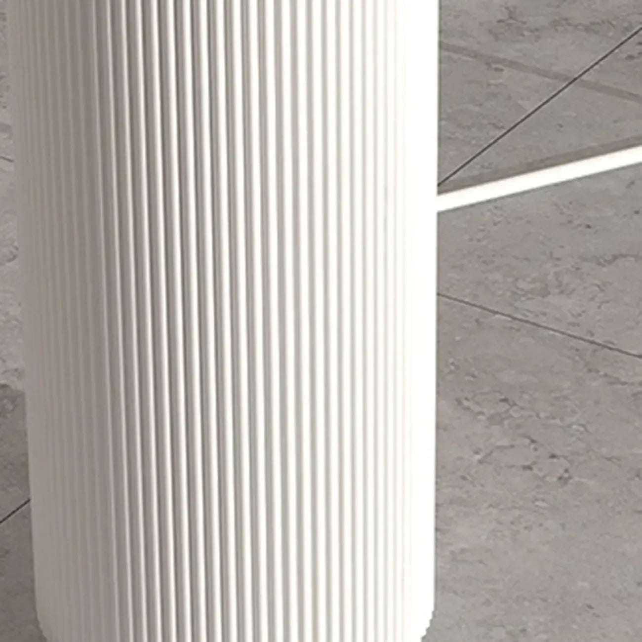 Modern White Slate Asymmetrical Bar Tables