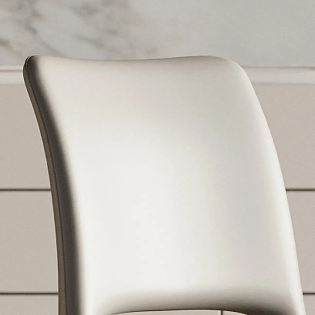 Saddle Faux Leather Counter Bar Stool High Back