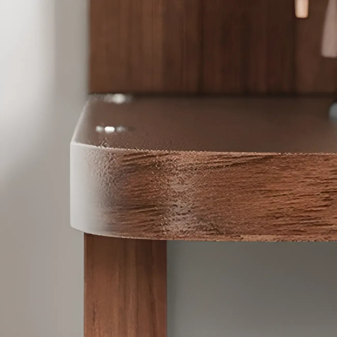 6-Tier L-Shaped Wood Nut-Brown Open Corner Bookcase
