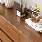 Elegant Large Brown White Wood Bedroom Chests with 9 Drawer
