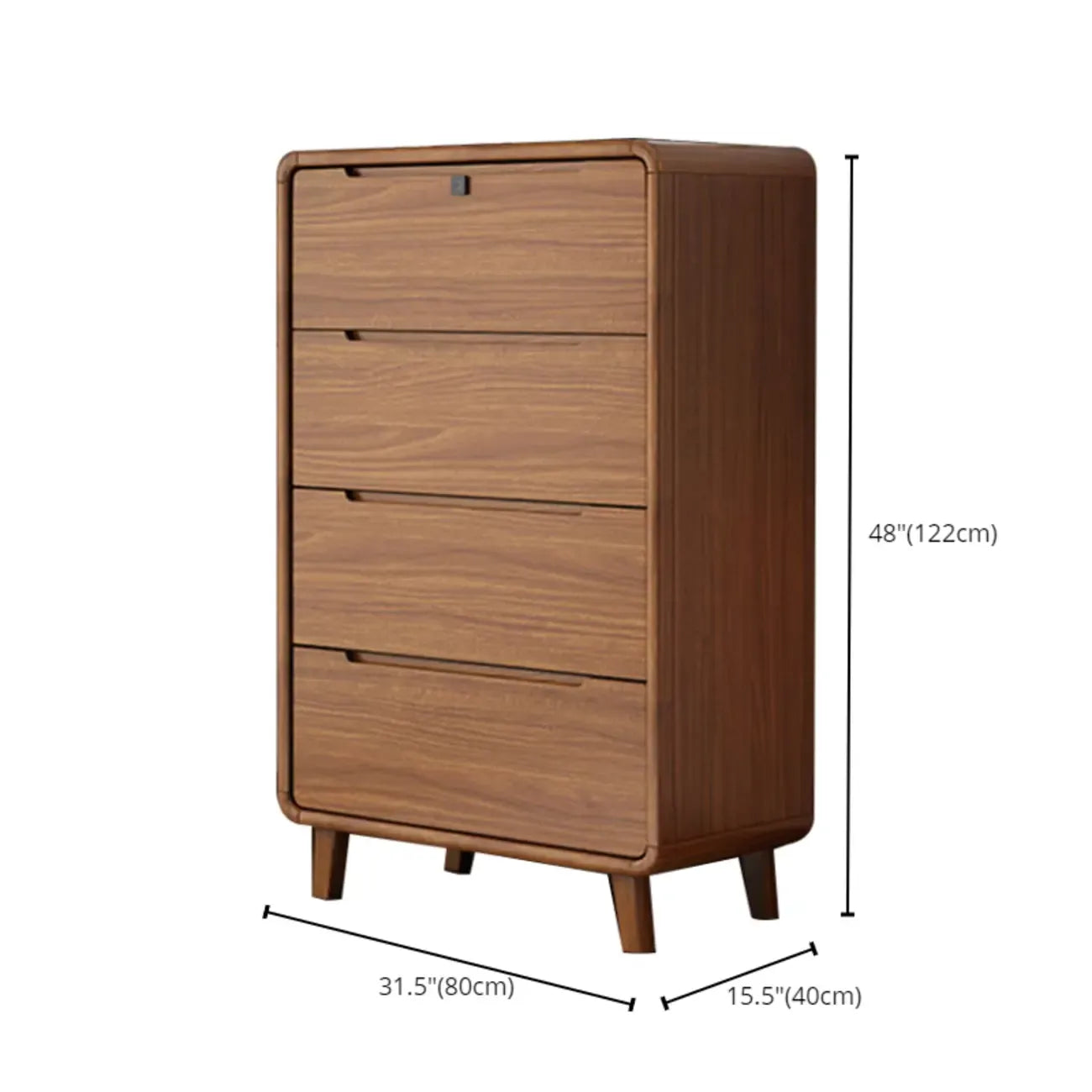 Elegant Large Brown White Wood Bedroom Chests with 9 Drawer