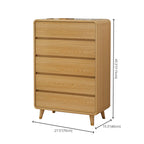 Elegant Large Brown White Wood Bedroom Chests with 9 Drawer