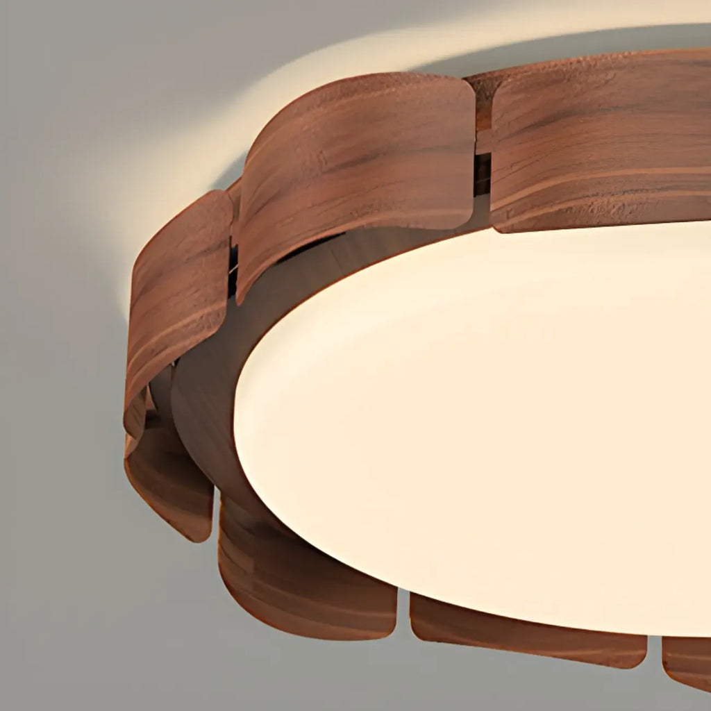 Circle Dimmable 2-Light Flush Mount Ceiling Light Fixture