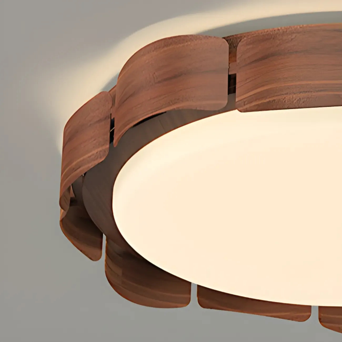 Circle Dimmable 2-Light Flush Mount Ceiling Light Fixture