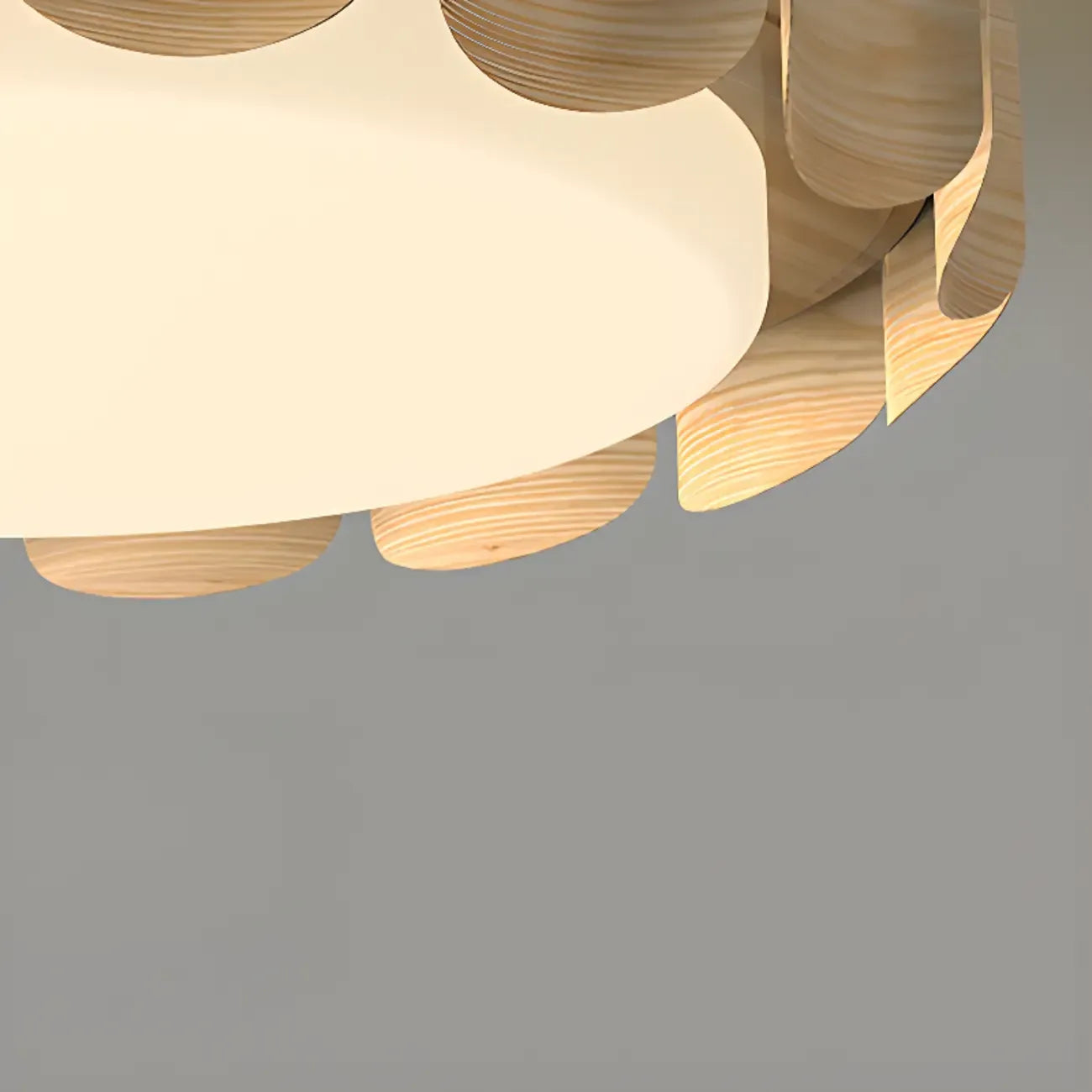 Circle Dimmable 2-Light Flush Mount Ceiling Light Fixture