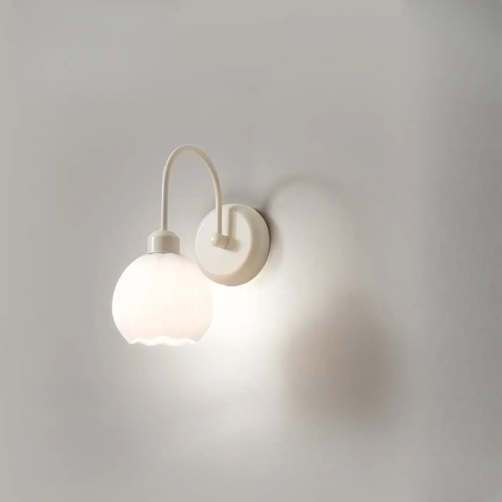 Elegant Cast Iron Wall Light Fixture for Bedroom Decor