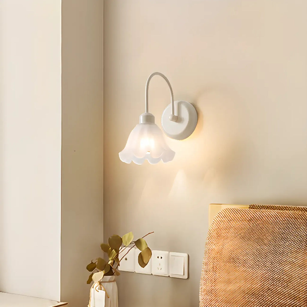 Elegant Cast Iron Wall Light Fixture for Bedroom Decor