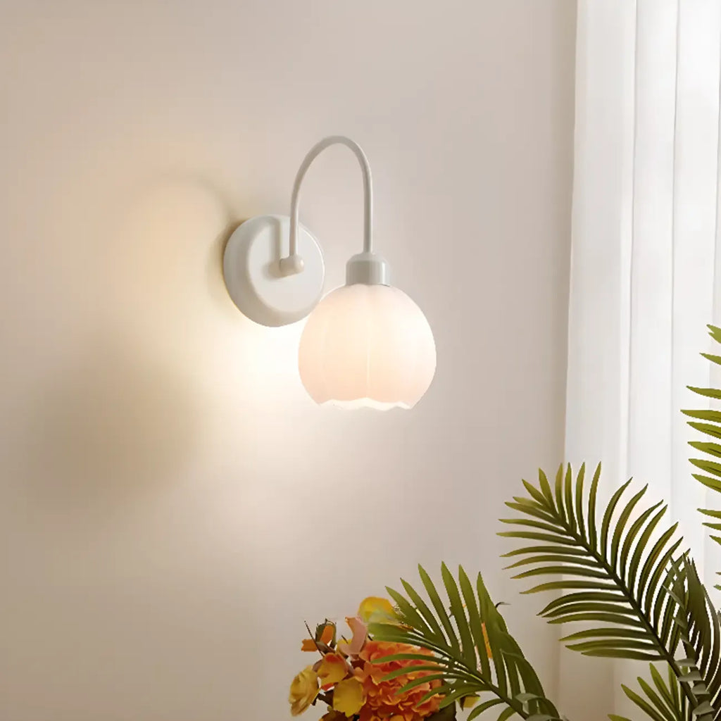 Elegant Cast Iron Wall Light Fixture for Bedroom Decor