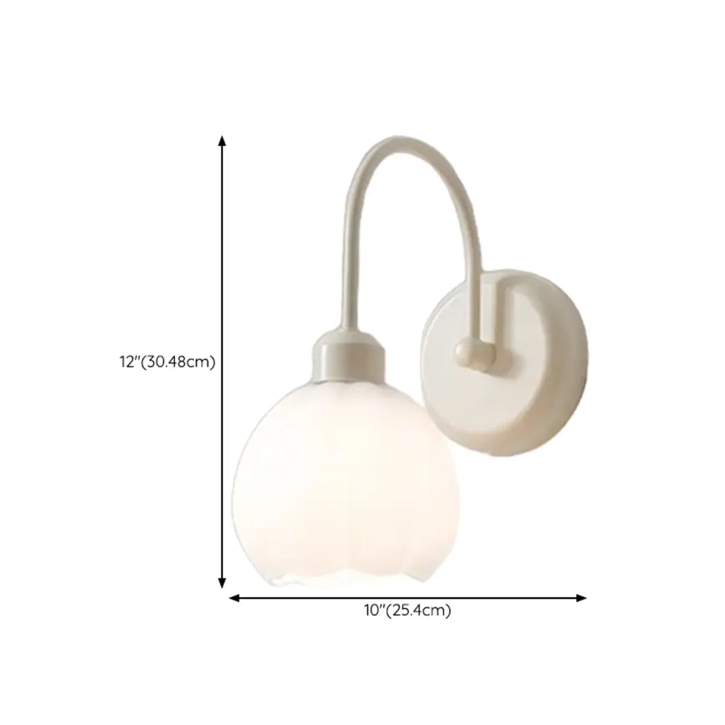 Elegant Cast Iron Wall Light Fixture for Bedroom Decor