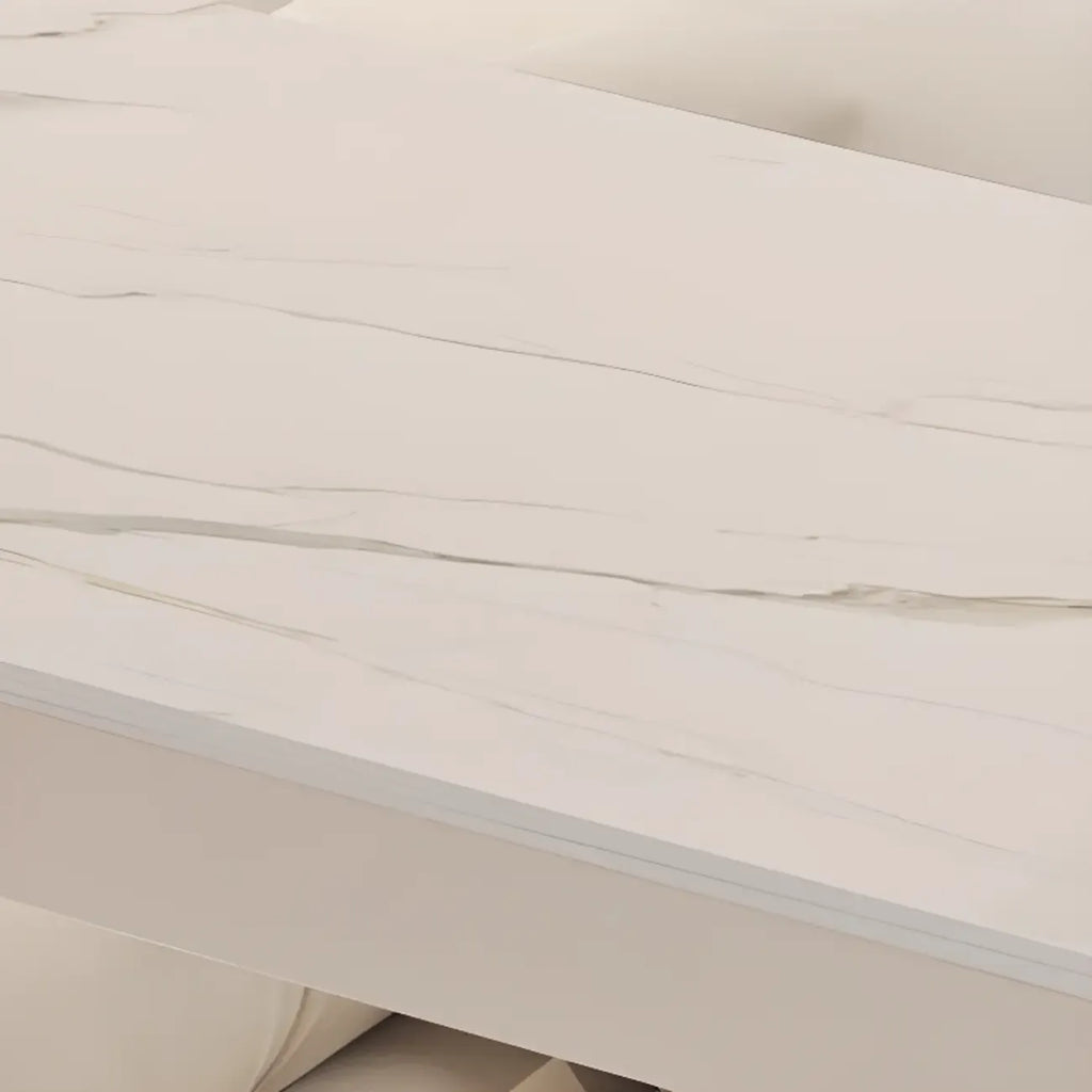 Scandinavian Smooth White Storage Bar Tables