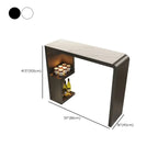 Scandinavian Smooth White Storage Bar Tables