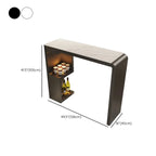 Scandinavian Smooth White Storage Bar Tables