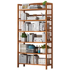 Minimalist Adjustable Vertical Open Back Wooden Bookshelves