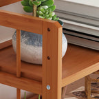 Minimalist Adjustable Vertical Open Back Wooden Bookshelves