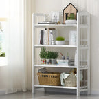 Minimalist Adjustable Vertical Open Back Wooden Bookshelves