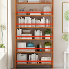 Minimalist Adjustable Vertical Open Back Wooden Bookshelves