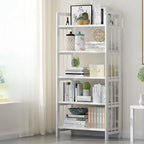 Minimalist Adjustable Vertical Open Back Wooden Bookshelves