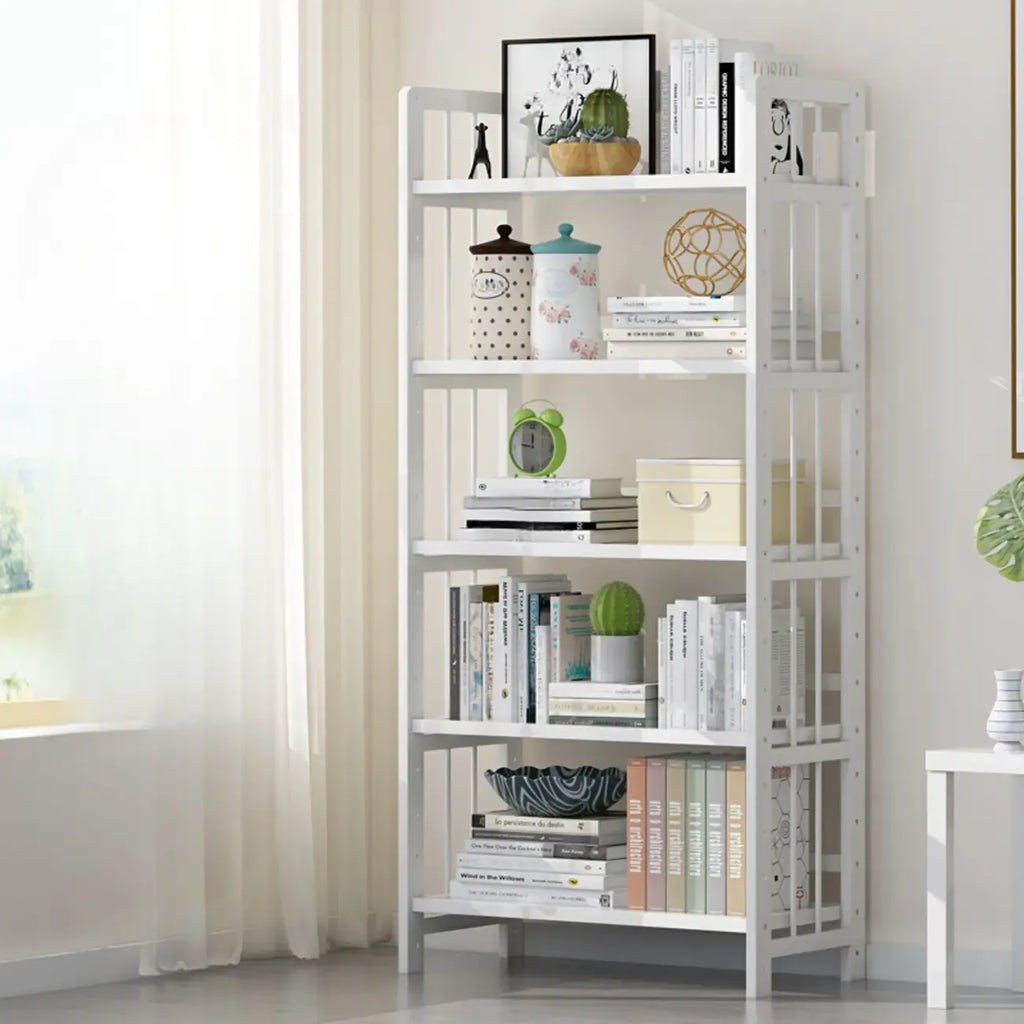 Minimalist Adjustable Vertical Open Back Wooden Bookshelves