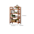 Minimalist Adjustable Vertical Open Back Wooden Bookshelves
