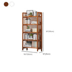 Minimalist Adjustable Vertical Open Back Wooden Bookshelves