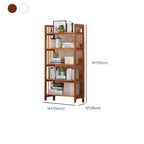 Minimalist Adjustable Vertical Open Back Wooden Bookshelves