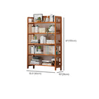 Minimalist Adjustable Vertical Open Back Wooden Bookshelves