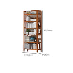 Minimalist Adjustable Vertical Open Back Wooden Bookshelves