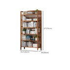 Minimalist Adjustable Vertical Open Back Wooden Bookshelves
