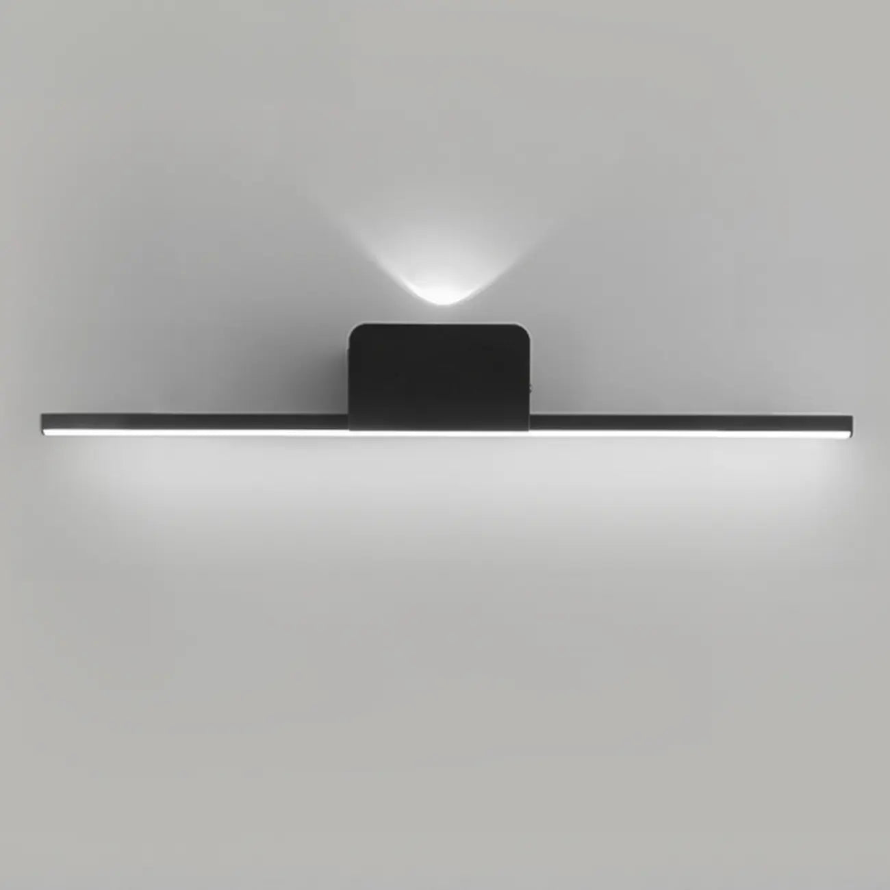 2-Light Black Cast Iron Vanity Lights for Bathroom