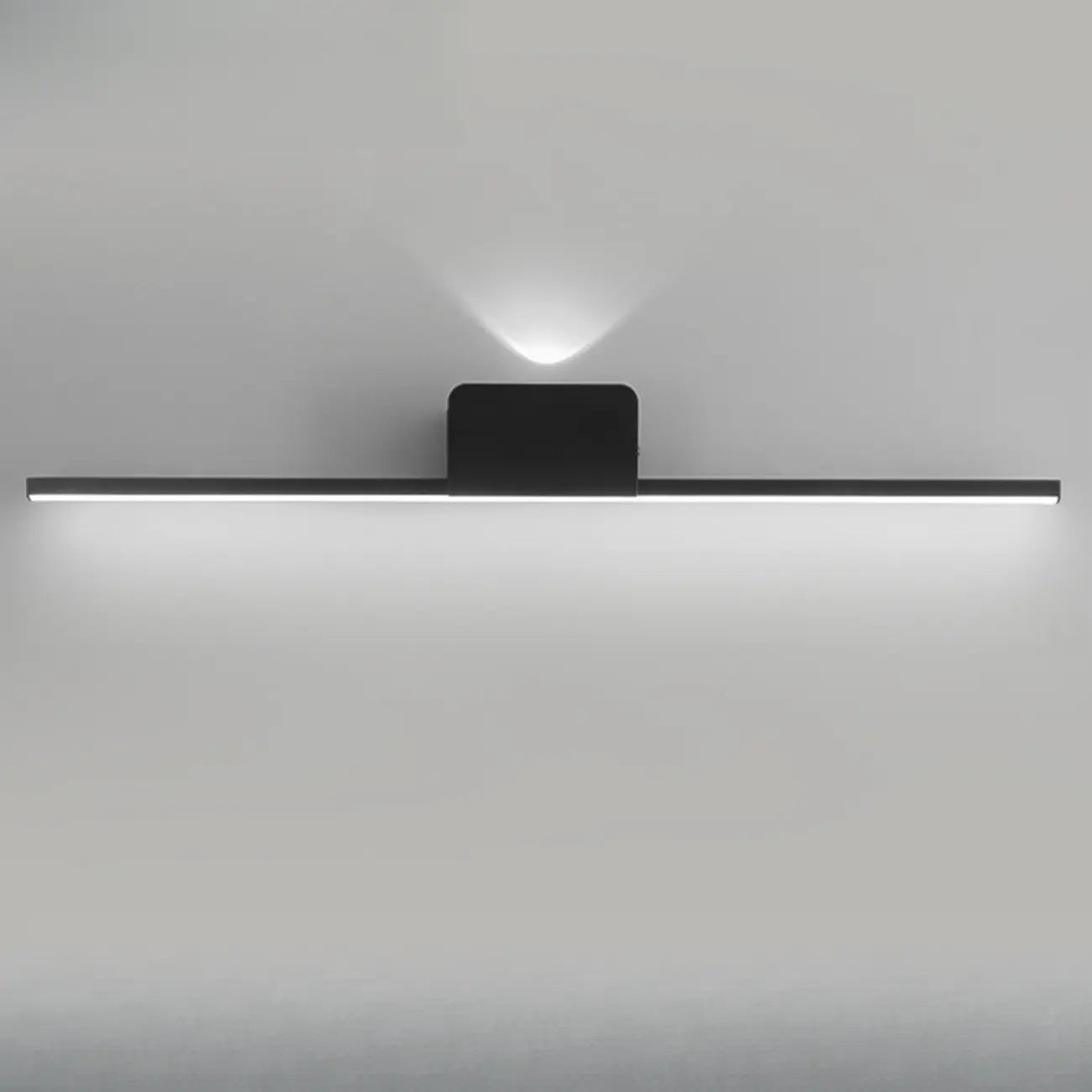2-Light Black Cast Iron Vanity Lights for Bathroom