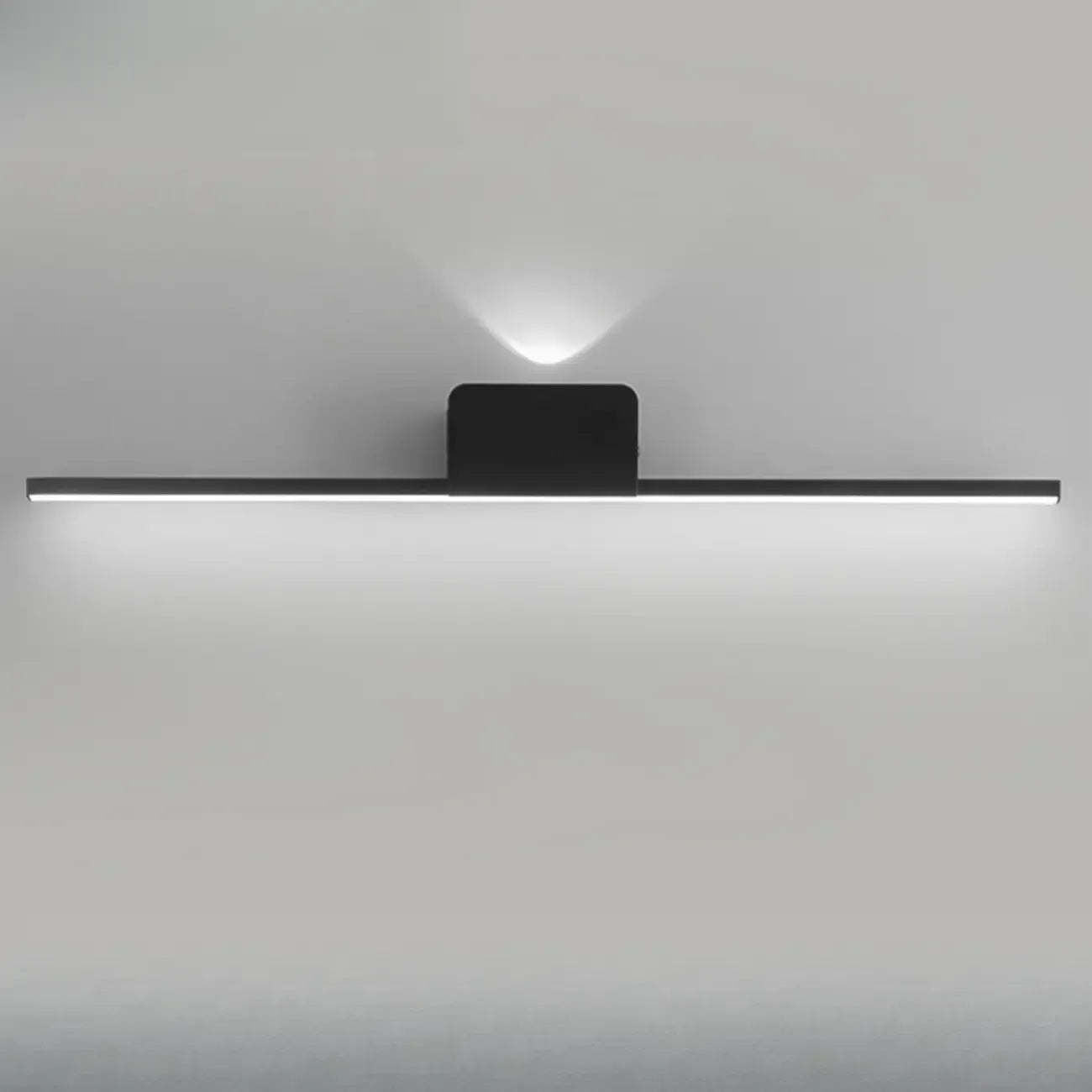 2-Light Black Cast Iron Vanity Lights for Bathroom