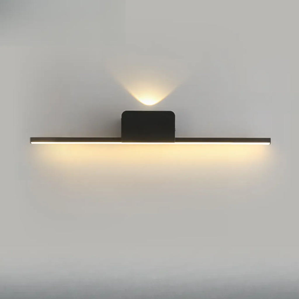 2-Light Black Cast Iron Vanity Lights for Bathroom