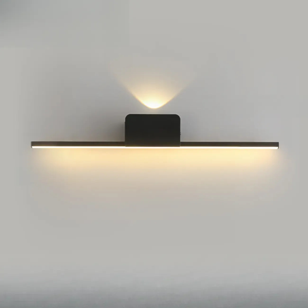 2-Light Black Cast Iron Vanity Lights for Bathroom