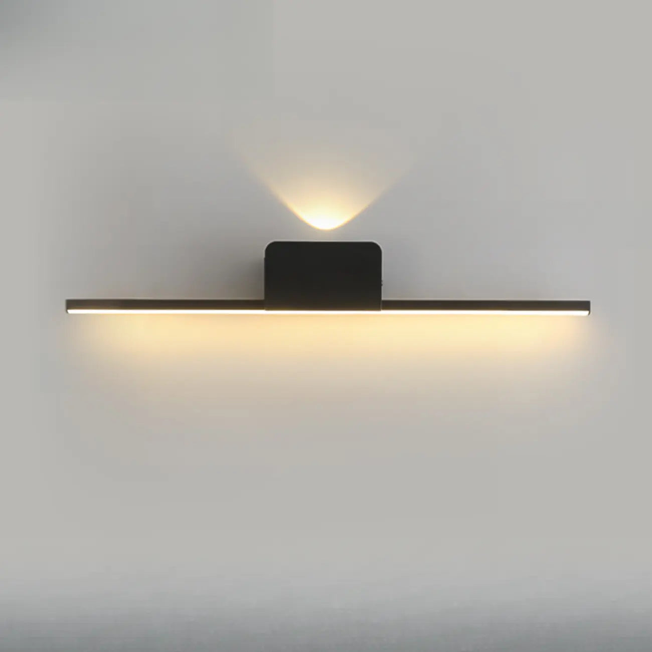 2-Light Black Cast Iron Vanity Lights for Bathroom