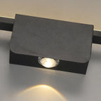 2-Light Black Cast Iron Vanity Lights for Bathroom