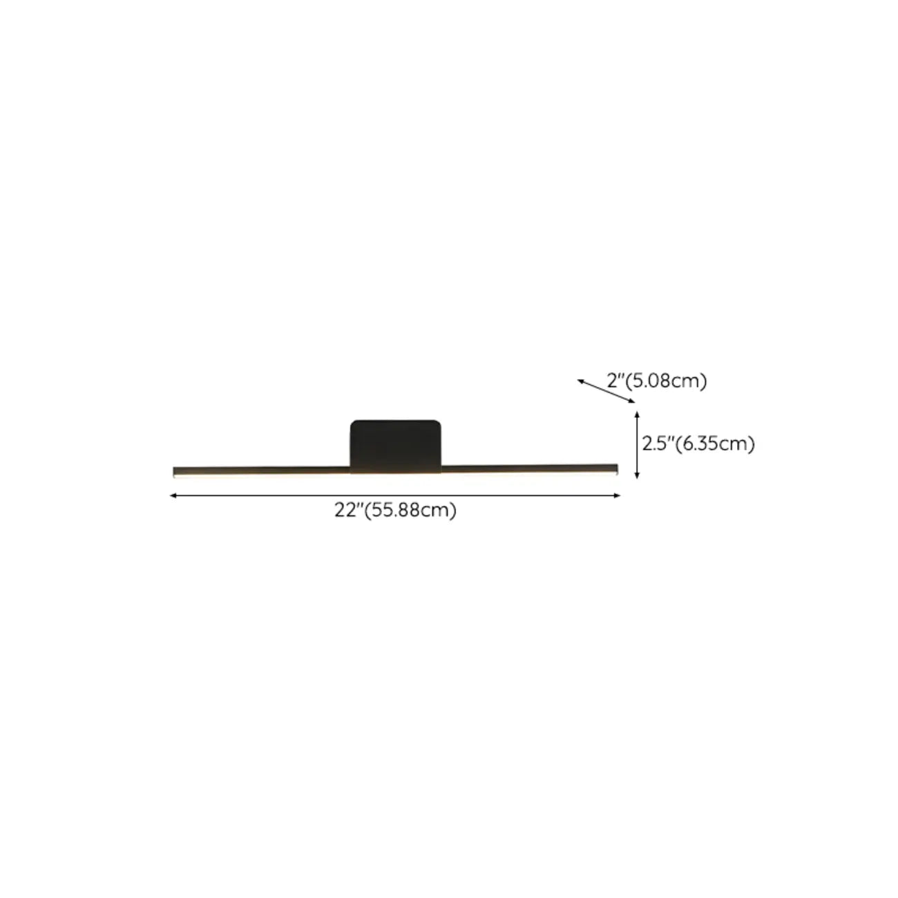 2-Light Black Cast Iron Vanity Lights for Bathroom