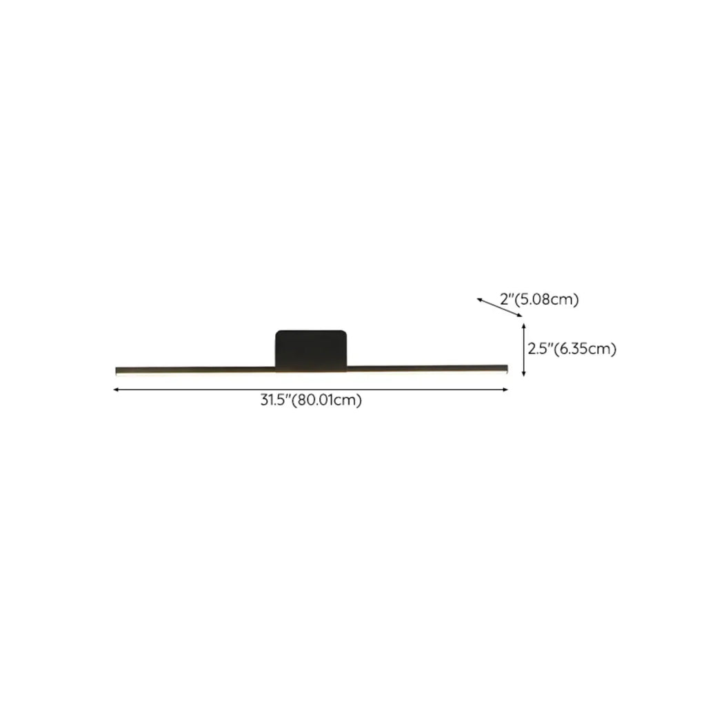 2-Light Black Cast Iron Vanity Lights for Bathroom