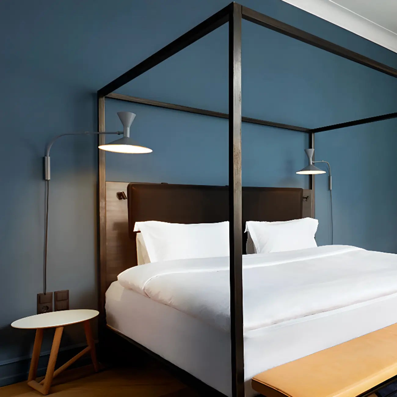 Modern Minimalist Swing Arm Wall Light with Adjustable Angle