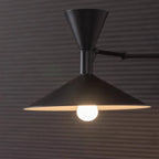 Modern Minimalist Swing Arm Wall Light with Adjustable Angle