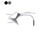 Modern Minimalist Swing Arm Wall Light with Adjustable Angle