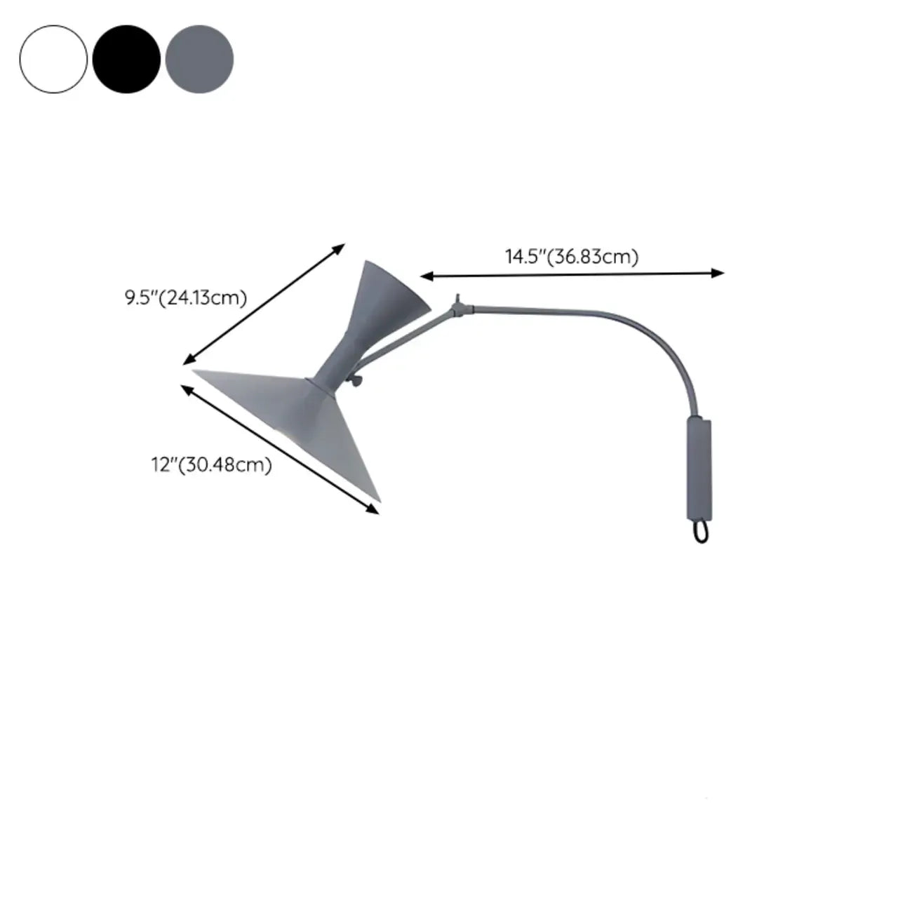 Modern Minimalist Swing Arm Wall Light with Adjustable Angle